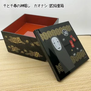 Ghibli Products Spirited Away No-Face Lacquered Two-Tiered Box