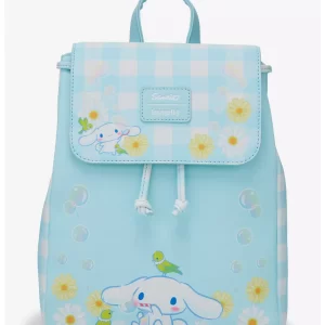 Sanrio Products  Cinnamoroll Daisy Gingham Slouch Backpack