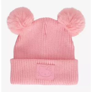 Sanrio Products Hello Kitty Pink Pom Beanie