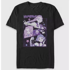 KPop Demon Hunters Huntrix Group Panels T-Shirt